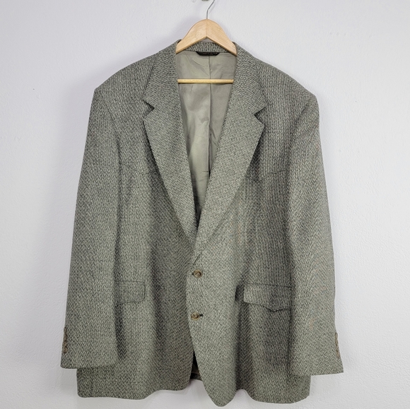 Vintage Bar WS Western Silk Wool Tweed Sport Coat Size 52L USA Made - Picture 11 of 16
